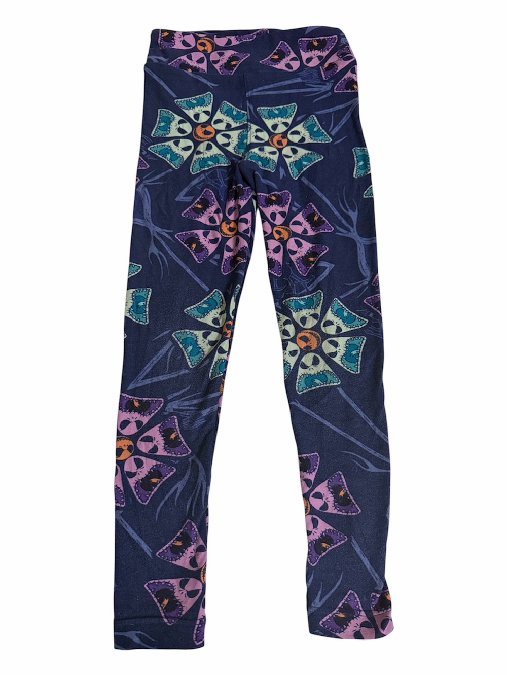 RARE Lularoe Disney The Nightmare Before Christmas Print Leggings Kid’s S/M Jack